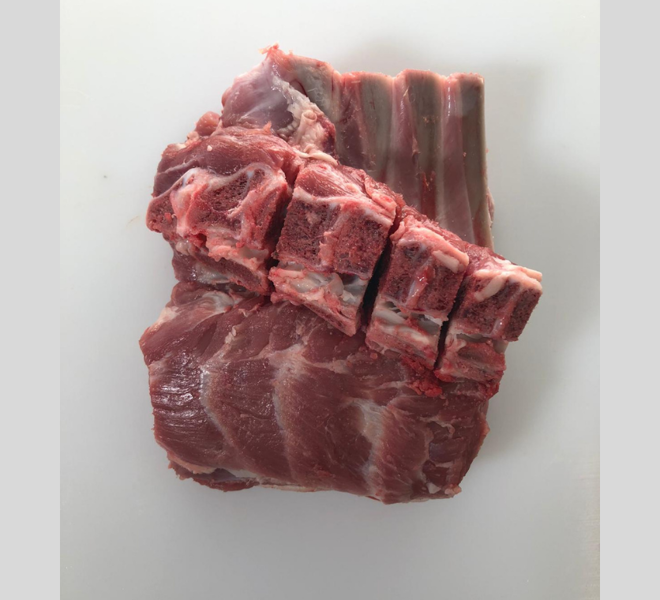 Jēra kakla karbonādes cepetis ar kaulu